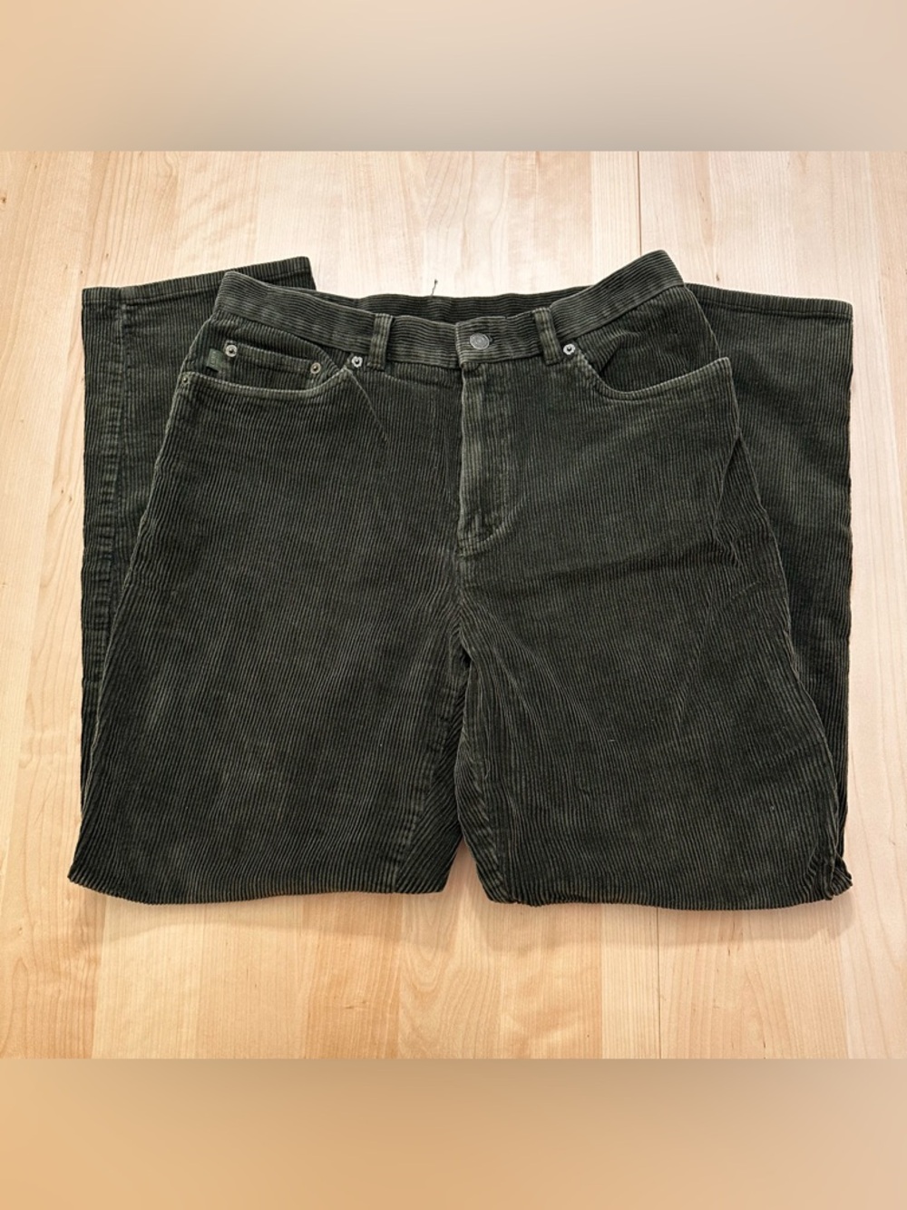 Polo Jeans Co army green corduroy pants Sz 10